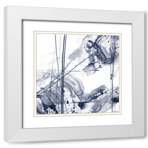 Charting the Universe II White Modern Wood Framed Art Print with Double Matting by Harper, Ethan