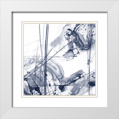 Charting the Universe II White Modern Wood Framed Art Print with Double Matting by Harper, Ethan