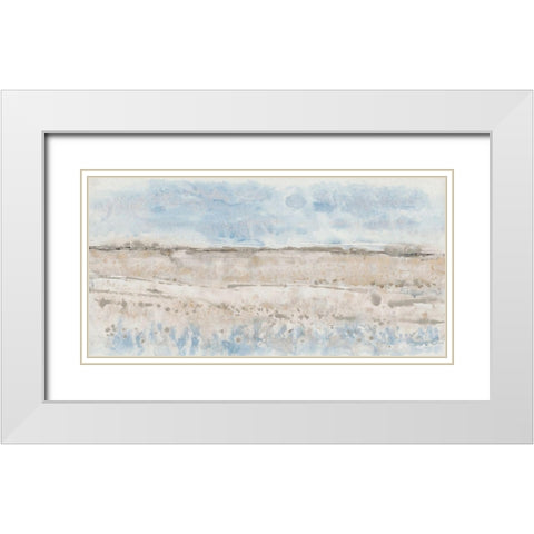 Horizon Edge II White Modern Wood Framed Art Print with Double Matting by OToole, Tim