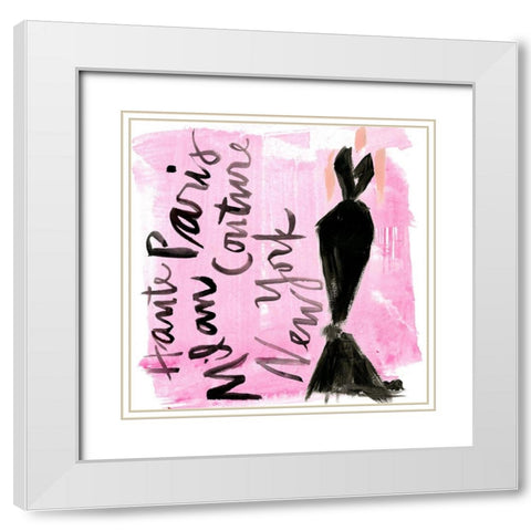 Runway I White Modern Wood Framed Art Print with Double Matting by Parker, Jennifer Paxton