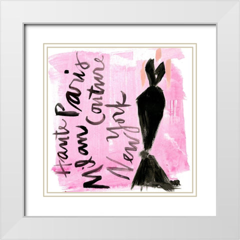 Runway I White Modern Wood Framed Art Print with Double Matting by Parker, Jennifer Paxton