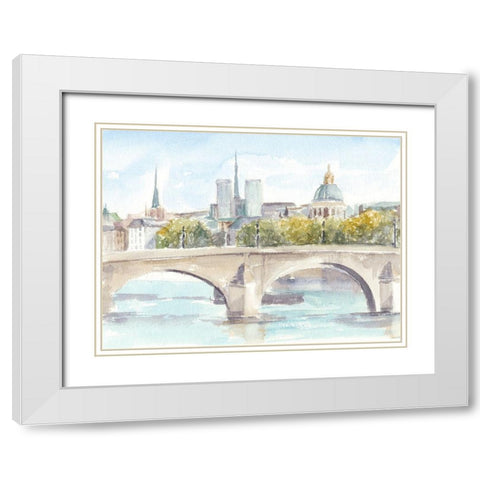 French Bridge Study I White Modern Wood Framed Art Print with Double Matting by Harper, Ethan