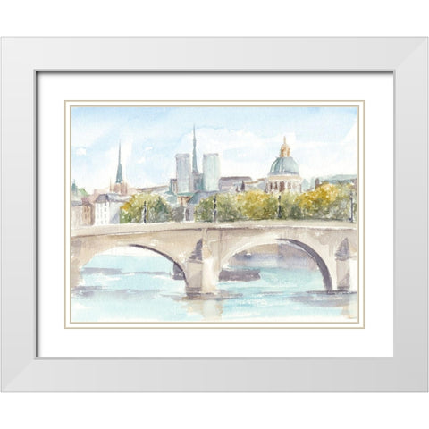 French Bridge Study I White Modern Wood Framed Art Print with Double Matting by Harper, Ethan
