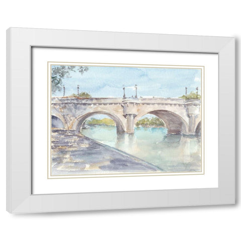 French Bridge Study II White Modern Wood Framed Art Print with Double Matting by Harper, Ethan