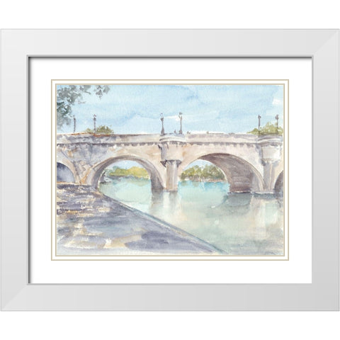 French Bridge Study II White Modern Wood Framed Art Print with Double Matting by Harper, Ethan