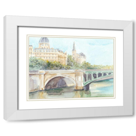 French Bridge Study IV White Modern Wood Framed Art Print with Double Matting by Harper, Ethan
