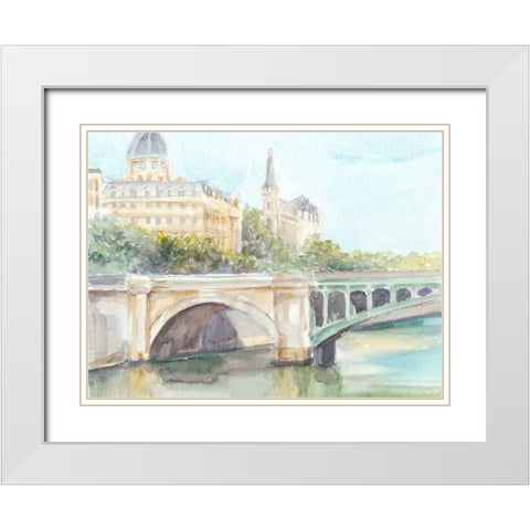 French Bridge Study IV White Modern Wood Framed Art Print with Double Matting by Harper, Ethan