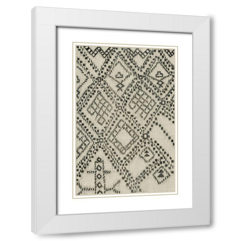 Story Teller I White Modern Wood Framed Art Print with Double Matting by Zarris, Chariklia