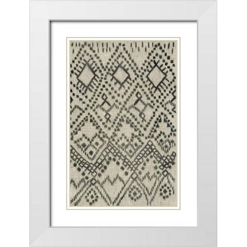 Story Teller II White Modern Wood Framed Art Print with Double Matting by Zarris, Chariklia