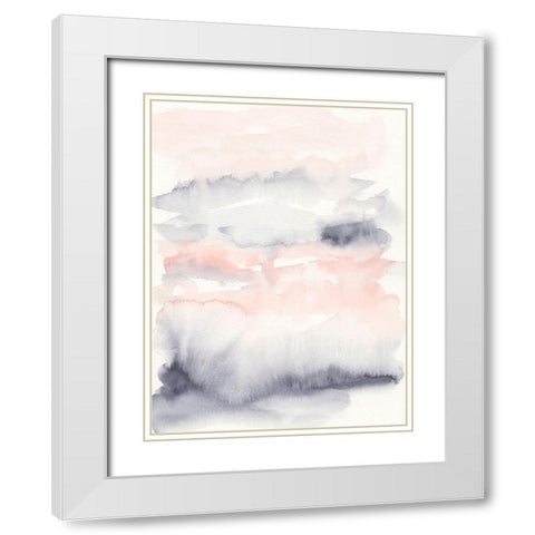 Violet and Blush I White Modern Wood Framed Art Print with Double Matting by Harper, Ethan