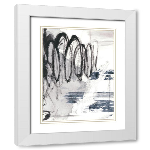 Serpentine II White Modern Wood Framed Art Print with Double Matting by Harper, Ethan