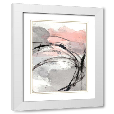 Around the Corner II White Modern Wood Framed Art Print with Double Matting by Harper, Ethan