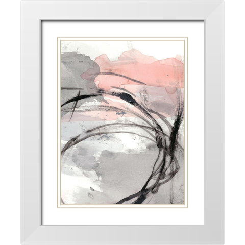Around the Corner II White Modern Wood Framed Art Print with Double Matting by Harper, Ethan