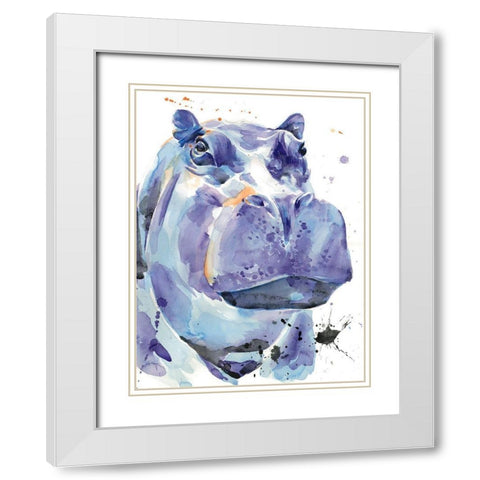 Ultra Violet Safari I White Modern Wood Framed Art Print with Double Matting by Parker, Jennifer Paxton