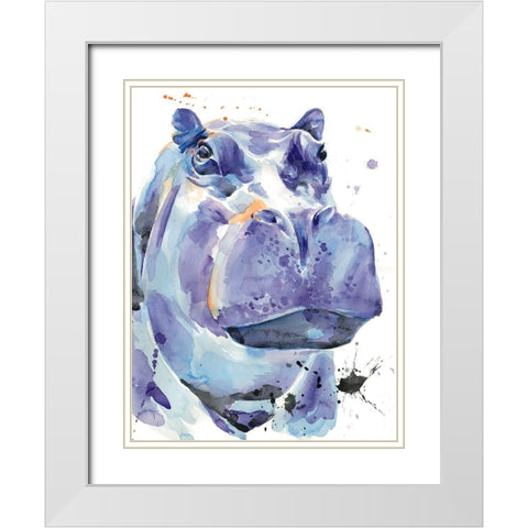 Ultra Violet Safari I White Modern Wood Framed Art Print with Double Matting by Parker, Jennifer Paxton