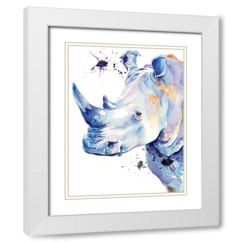 Ultra Violet Safari II White Modern Wood Framed Art Print with Double Matting by Parker, Jennifer Paxton
