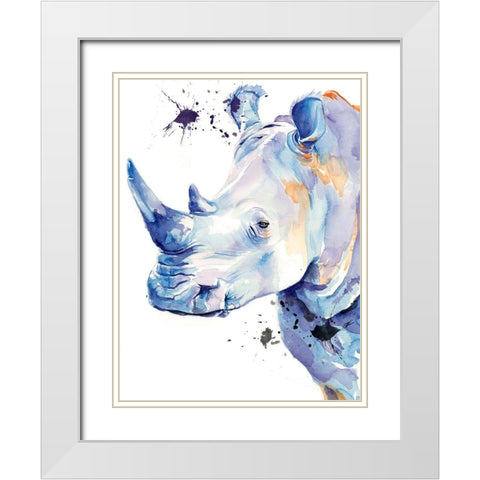 Ultra Violet Safari II White Modern Wood Framed Art Print with Double Matting by Parker, Jennifer Paxton