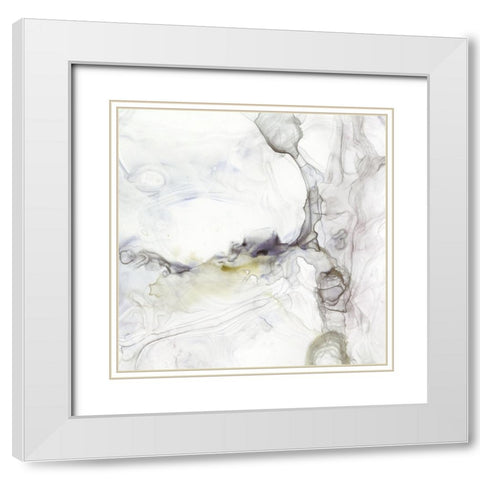 Sedimentary I White Modern Wood Framed Art Print with Double Matting by Barnes, Victoria