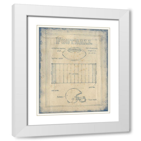 All About the Game II White Modern Wood Framed Art Print with Double Matting by Harper, Ethan