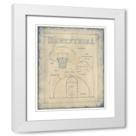 All About the Game III White Modern Wood Framed Art Print with Double Matting by Harper, Ethan