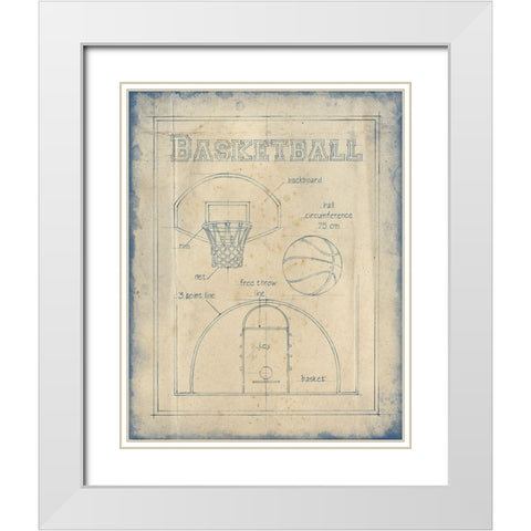 All About the Game III White Modern Wood Framed Art Print with Double Matting by Harper, Ethan