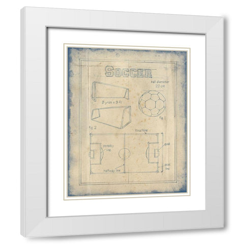 All About the Game IV White Modern Wood Framed Art Print with Double Matting by Harper, Ethan