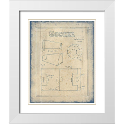 All About the Game IV White Modern Wood Framed Art Print with Double Matting by Harper, Ethan