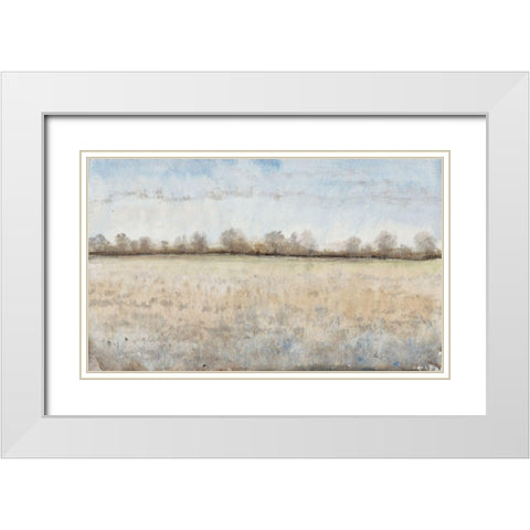 Grazing Land I White Modern Wood Framed Art Print with Double Matting by OToole, Tim