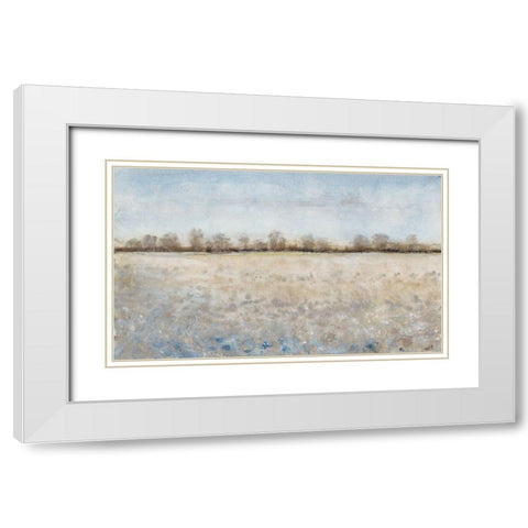 Grazing Land II White Modern Wood Framed Art Print with Double Matting by OToole, Tim