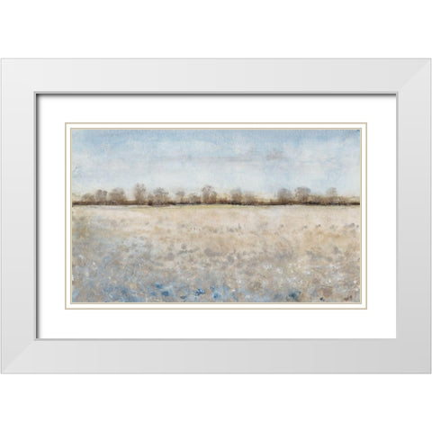 Grazing Land II White Modern Wood Framed Art Print with Double Matting by OToole, Tim