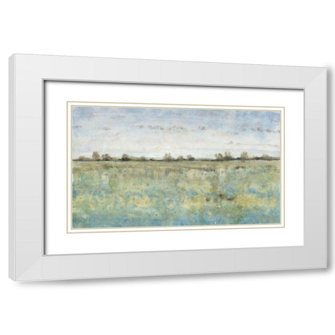 Grazing Land III White Modern Wood Framed Art Print with Double Matting by OToole, Tim