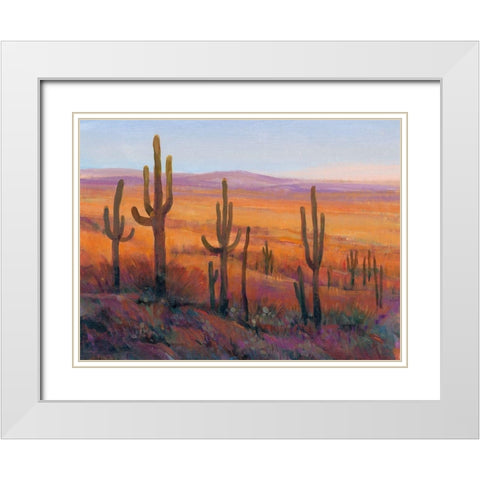 Desert Light I White Modern Wood Framed Art Print with Double Matting by OToole, Tim