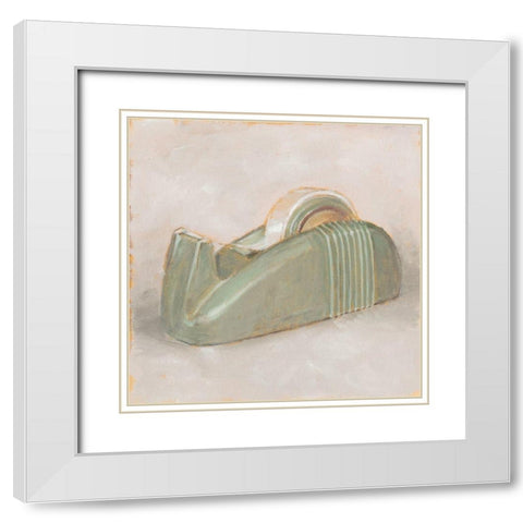 Old School I White Modern Wood Framed Art Print with Double Matting by Harper, Ethan