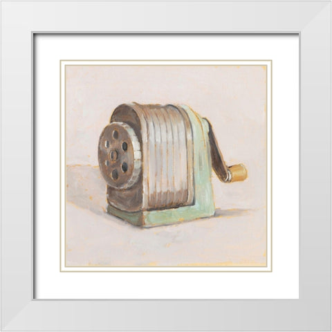 Old School III White Modern Wood Framed Art Print with Double Matting by Harper, Ethan
