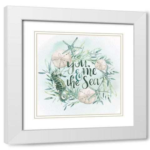 Drawn to the Sea I White Modern Wood Framed Art Print with Double Matting by Parker, Jennifer Paxton