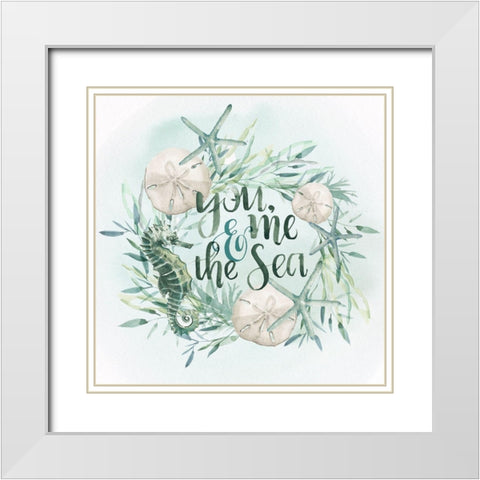 Drawn to the Sea I White Modern Wood Framed Art Print with Double Matting by Parker, Jennifer Paxton