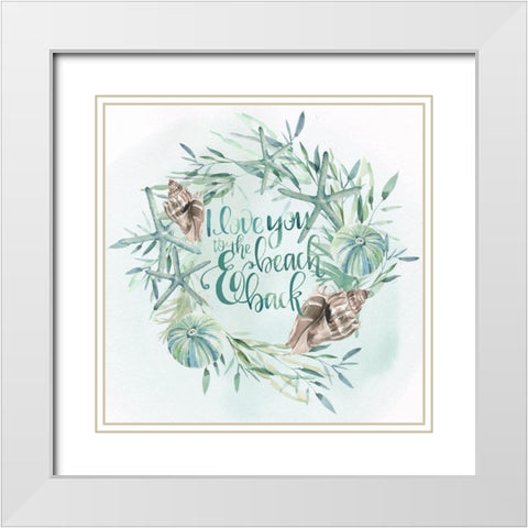Drawn to the Sea V White Modern Wood Framed Art Print with Double Matting by Parker, Jennifer Paxton