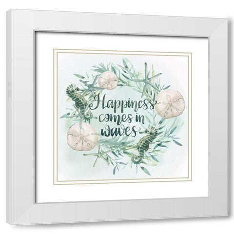 Drawn to the Sea VI White Modern Wood Framed Art Print with Double Matting by Parker, Jennifer Paxton