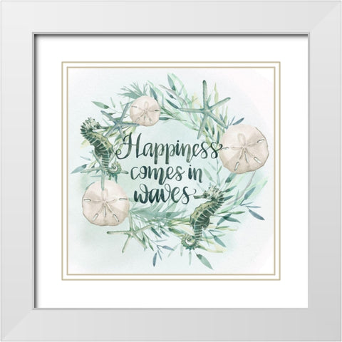 Drawn to the Sea VI White Modern Wood Framed Art Print with Double Matting by Parker, Jennifer Paxton