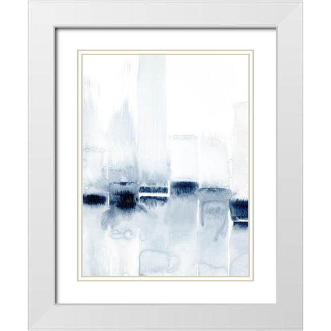 City Across the Water I White Modern Wood Framed Art Print with Double Matting by Harper, Ethan