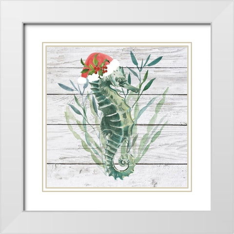 Tis the Seasun IV White Modern Wood Framed Art Print with Double Matting by Parker, Jennifer Paxton