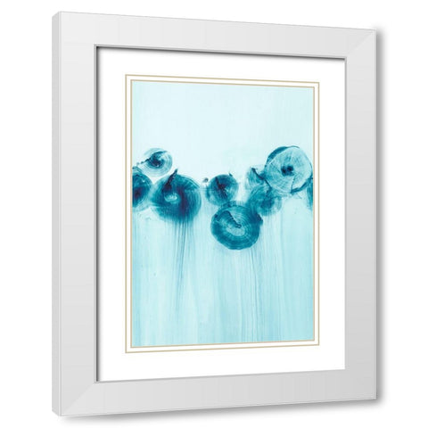 Abstract Wildflowers III White Modern Wood Framed Art Print with Double Matting by Harper, Ethan