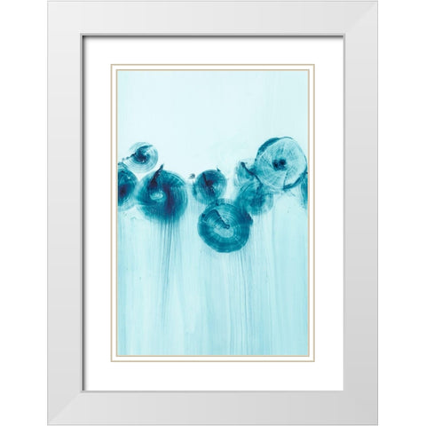 Abstract Wildflowers III White Modern Wood Framed Art Print with Double Matting by Harper, Ethan