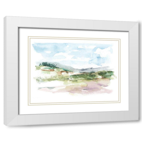 Spring Watercolor Sketch I White Modern Wood Framed Art Print with Double Matting by Harper, Ethan
