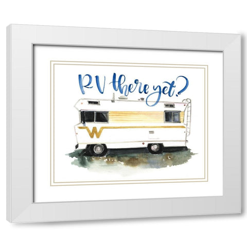 Summer Vacation II White Modern Wood Framed Art Print with Double Matting by Parker, Jennifer Paxton