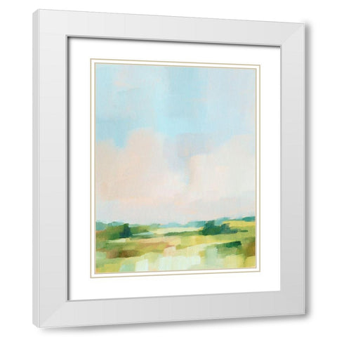 Spring Skies II White Modern Wood Framed Art Print with Double Matting by Harper, Ethan