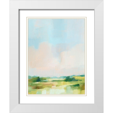 Spring Skies II White Modern Wood Framed Art Print with Double Matting by Harper, Ethan