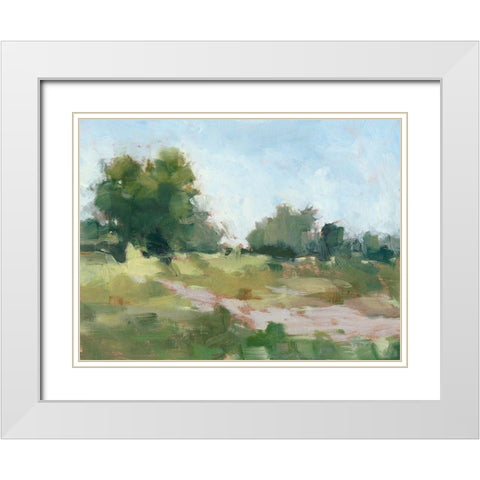 Beaten Path I White Modern Wood Framed Art Print with Double Matting by Harper, Ethan