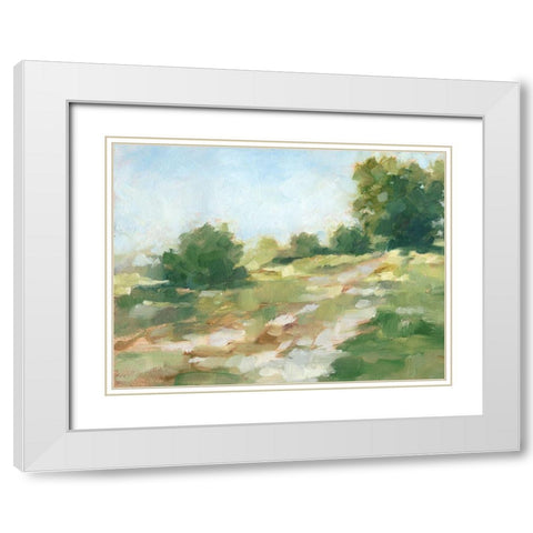Beaten Path II White Modern Wood Framed Art Print with Double Matting by Harper, Ethan