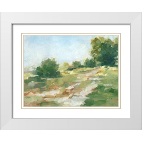 Beaten Path II White Modern Wood Framed Art Print with Double Matting by Harper, Ethan